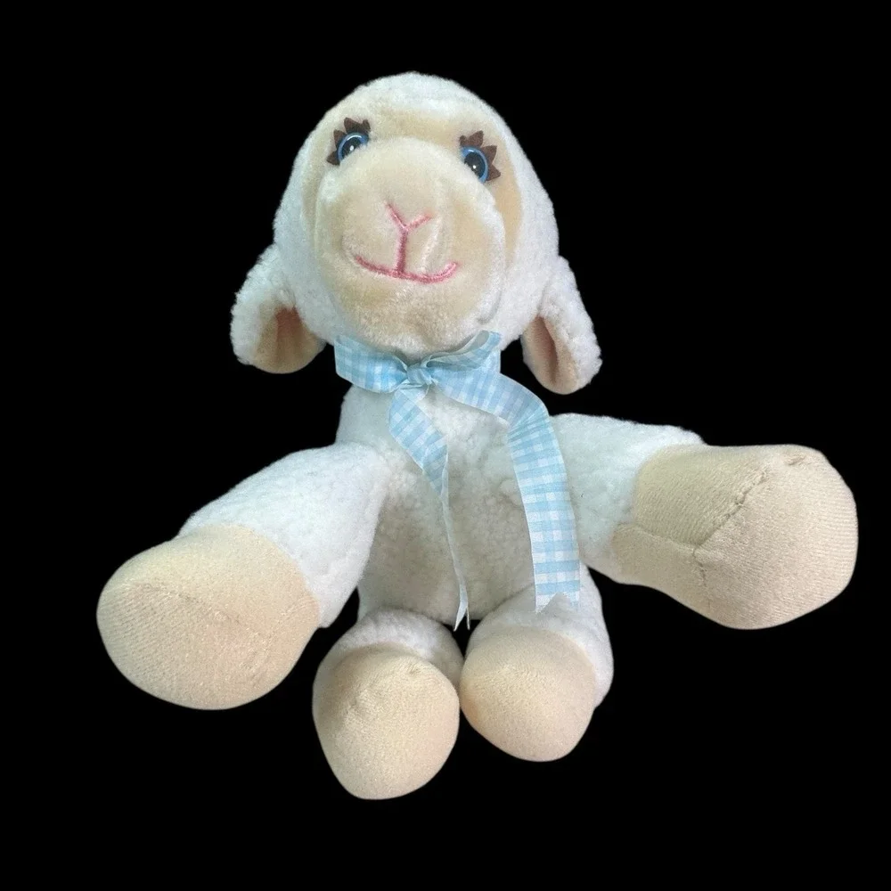 Del Monte Fluffy Lamb Country Yumkin Vintage 1984 Stuffed Plush‎
